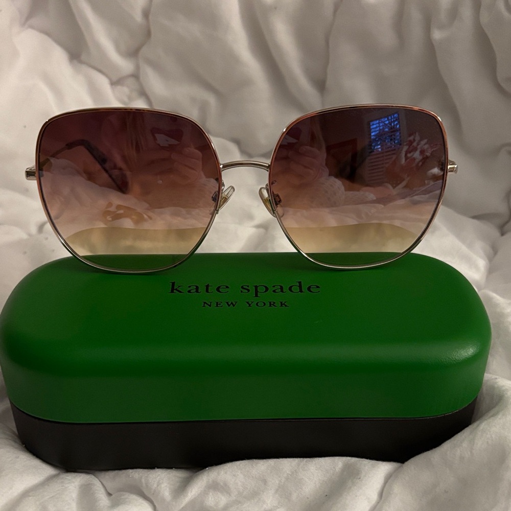 Kate Spade Pink and Gold Sunglasses